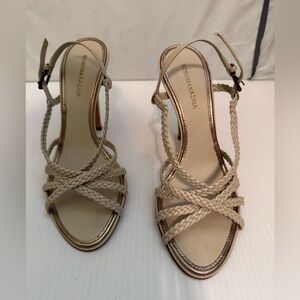 BCBGMaxAzria Women's Oyster Braided Heels